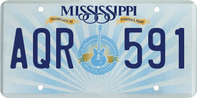 MS license plate AQR591