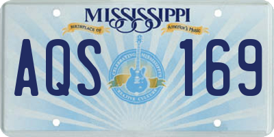 MS license plate AQS169