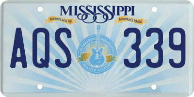 MS license plate AQS339