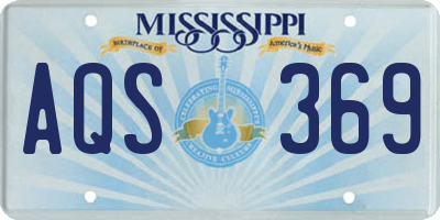 MS license plate AQS369