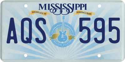 MS license plate AQS595