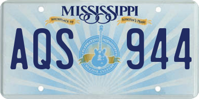MS license plate AQS944
