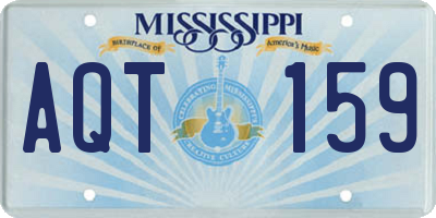 MS license plate AQT159