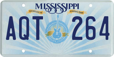 MS license plate AQT264