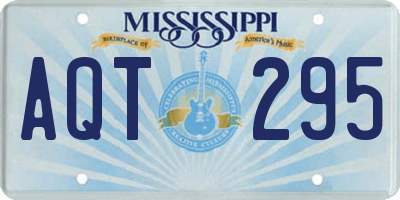 MS license plate AQT295