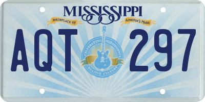 MS license plate AQT297