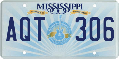 MS license plate AQT306