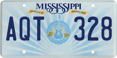 MS license plate AQT328