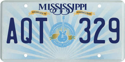 MS license plate AQT329
