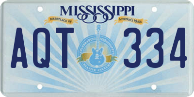 MS license plate AQT334