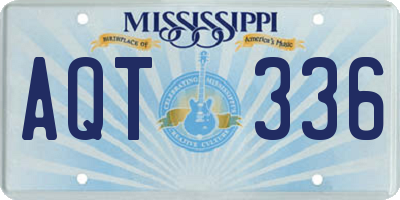 MS license plate AQT336