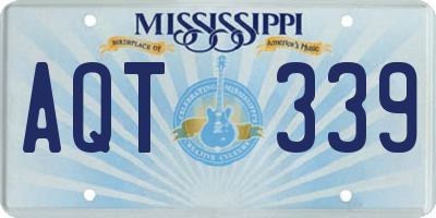 MS license plate AQT339