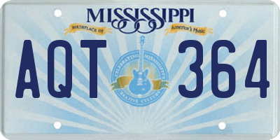 MS license plate AQT364