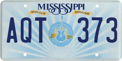 MS license plate AQT373