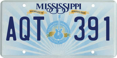 MS license plate AQT391