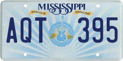 MS license plate AQT395