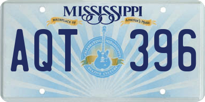MS license plate AQT396