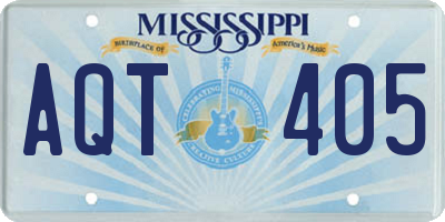 MS license plate AQT405