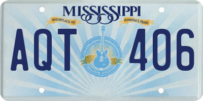 MS license plate AQT406