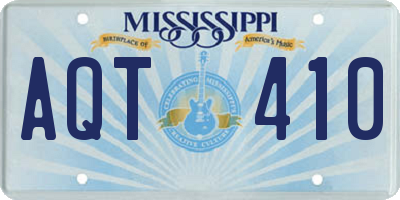 MS license plate AQT410