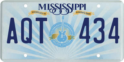MS license plate AQT434