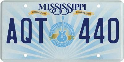 MS license plate AQT440