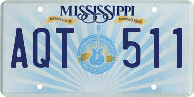 MS license plate AQT511