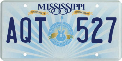 MS license plate AQT527