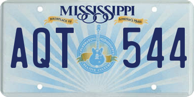 MS license plate AQT544