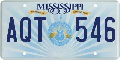 MS license plate AQT546