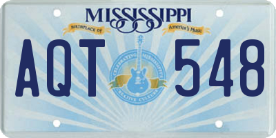MS license plate AQT548