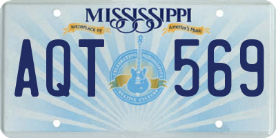 MS license plate AQT569