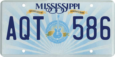 MS license plate AQT586