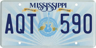 MS license plate AQT590