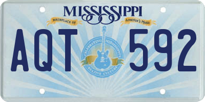 MS license plate AQT592