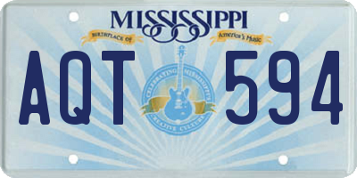 MS license plate AQT594