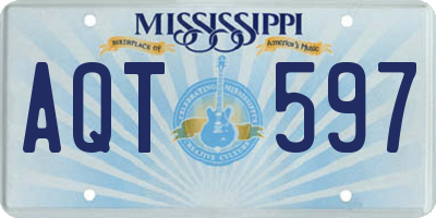 MS license plate AQT597