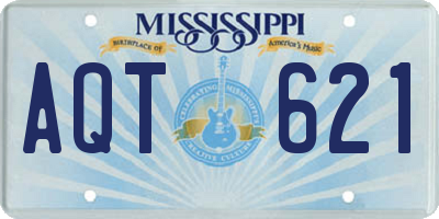 MS license plate AQT621