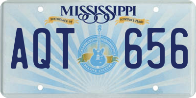 MS license plate AQT656