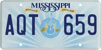 MS license plate AQT659