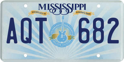 MS license plate AQT682