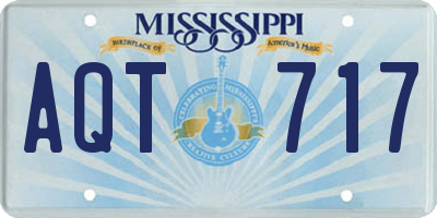 MS license plate AQT717