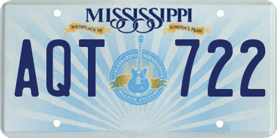 MS license plate AQT722