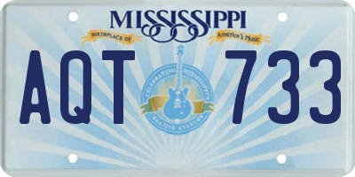 MS license plate AQT733