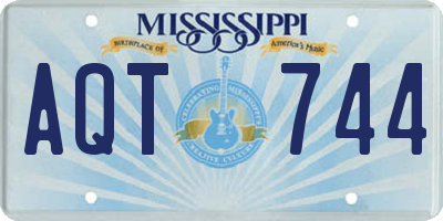 MS license plate AQT744