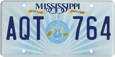 MS license plate AQT764