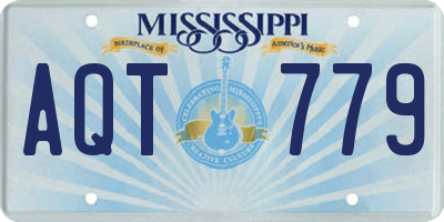MS license plate AQT779