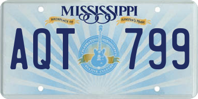 MS license plate AQT799