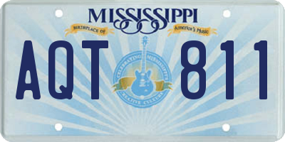 MS license plate AQT811