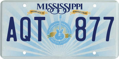 MS license plate AQT877